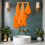 100% Cotton Bath Towel Set 2 Bath + 2 Hand Towels Orange 5