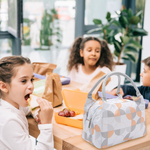 Isolerad lunchväska med aluminiumfoder för bentoboxar 2