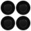 Mini Pie Pans Non-stick Baking Molds Black 4 pcs 2