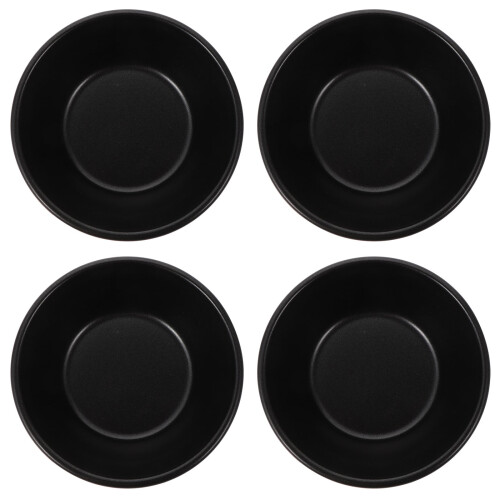 Mini Pie Pans Non-stick Baking Molds Black 4 pcs 1