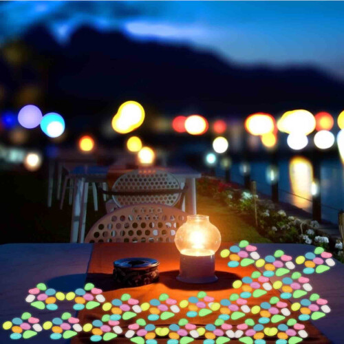 Glowing Garden Stones Solar-Powered 300 pcs 2