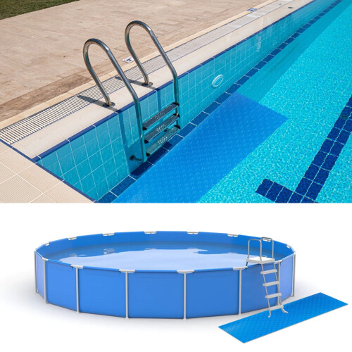 Pool Ladder Mat Large Non-Slip Protective Pad for Above 2