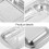 Beurrier en acier inoxydable avec couvercle transparent 3