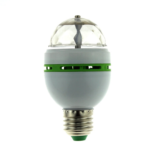 Ampoule disco rotative LED RGB culot E27 2