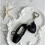 Pendentif élégant de porte-clés de chaussure de ballet avec-Noir 7