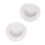 Toilet Seat Bumper Gasket Set Grey 2 pcs 2