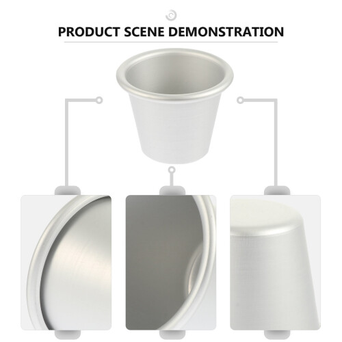 Gelékakeformer, runde, nonstick-belegg, 8 stk 2
