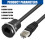 Eingebetteter Cat6-RJ45-Ethernet-Adapter, C-förmiges-Silber 1m 4
