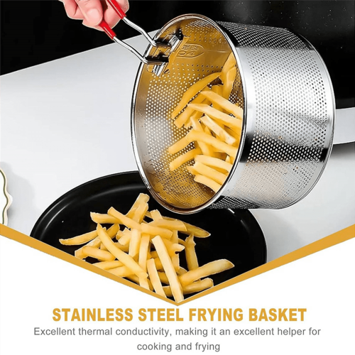 Stainless Steel Frying Basket with Long Handle 20 cm 1