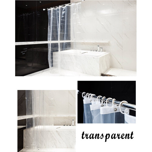 Shower Curtain Liner Clear Non-Bathroom 1 Pack 1