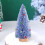 Blue Christmas Tree Desktop Decoration Plastic 25x5x5 cm 4
