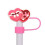 Valentine's Day silicone straw cover cap 1 piece 8