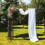 Chiffon curtain backdrop for wedding arch 1 piece 3
