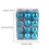 Staron Sky Blue Christmas Ornaments 30mm 48pcs 3