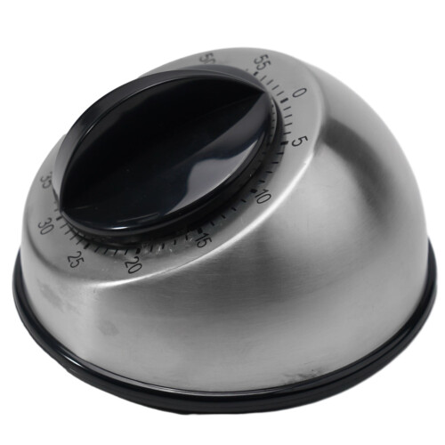 Stainless Steel Kitchen Timer 60-Minute Loud Alarm 1