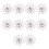 10 Pieces Tight Earring Backs For Heavy Studs Flower-white gold 1