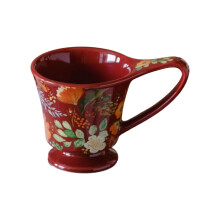 Tasse à boire en céramique artistique,-201-300ml Rouge