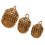 3 Pieces Cotton String Nest Shape Hanging Baskets- hempcolor 1