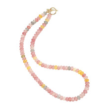 Fashionable Multiple Tone Crystals Bead Necklace for Her-L2117