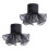 Elegant Ruffle Organdy False Sleeves Decorative Arm-Black 1