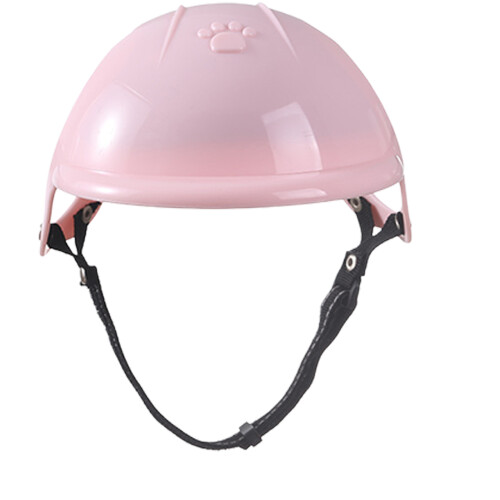 Small Dog Helmet with Adjustable Chin Strap Shock-pink large