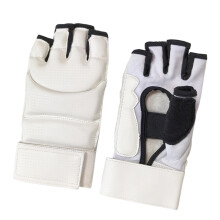 2 Stück Halbfinger-Boxsack-Handschuhe, Kampfhandschuhe,-Weiß XL