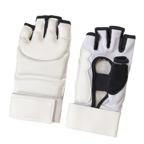 2 Stück Halbfinger-Boxsack-Handschuhe, Kampfhandschuhe,-Weiß XL