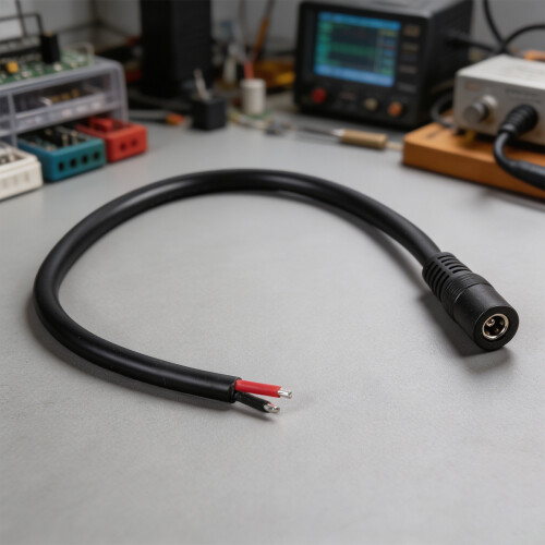Multifunctional 5.5x2.1mm Female to Bare Wire Cable for-50cm 2