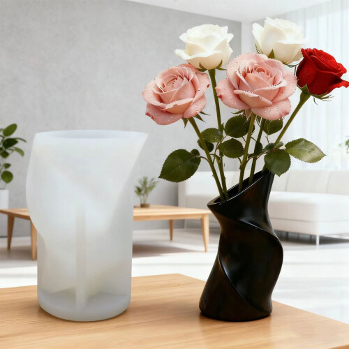 Sturdy Silicone Mould For Making Spirals Designs Vases Ideal For 1