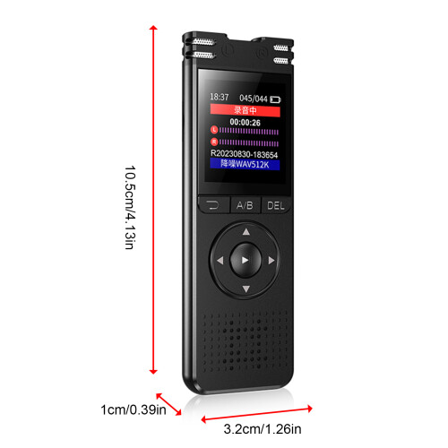 8828 16 GB Sprachrecorder 10,5 x 3,2 x 1 cm Farbdisplay 1