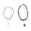Artistic Double Layer Beaded Necklace Retro Irregular-Gray 2