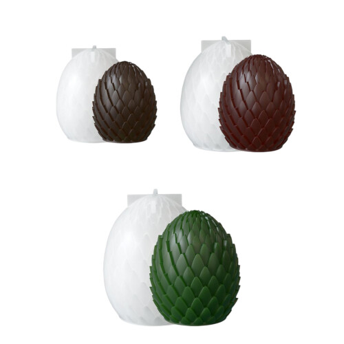 Dragon Scale Eggs Shape Candle Making Molds Soap Molds Great-M 1