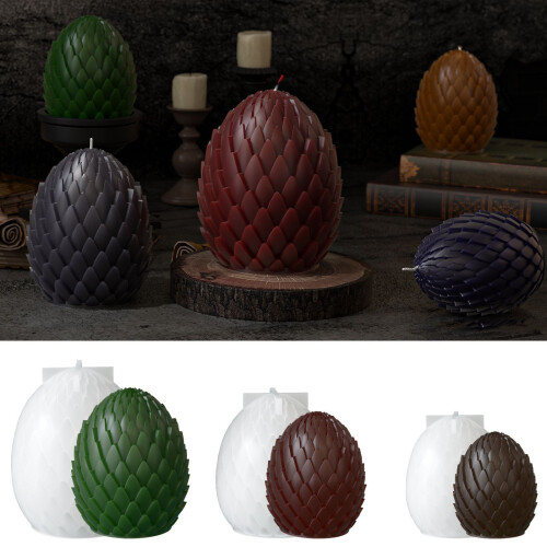 Dragon Scale Eggs Shape Candle Making Molds Soap Molds Great-M 2