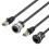 Cat6-Ethernet-Kabeladapter mit C-förmigem Design,-Schwarz 0,5m 2