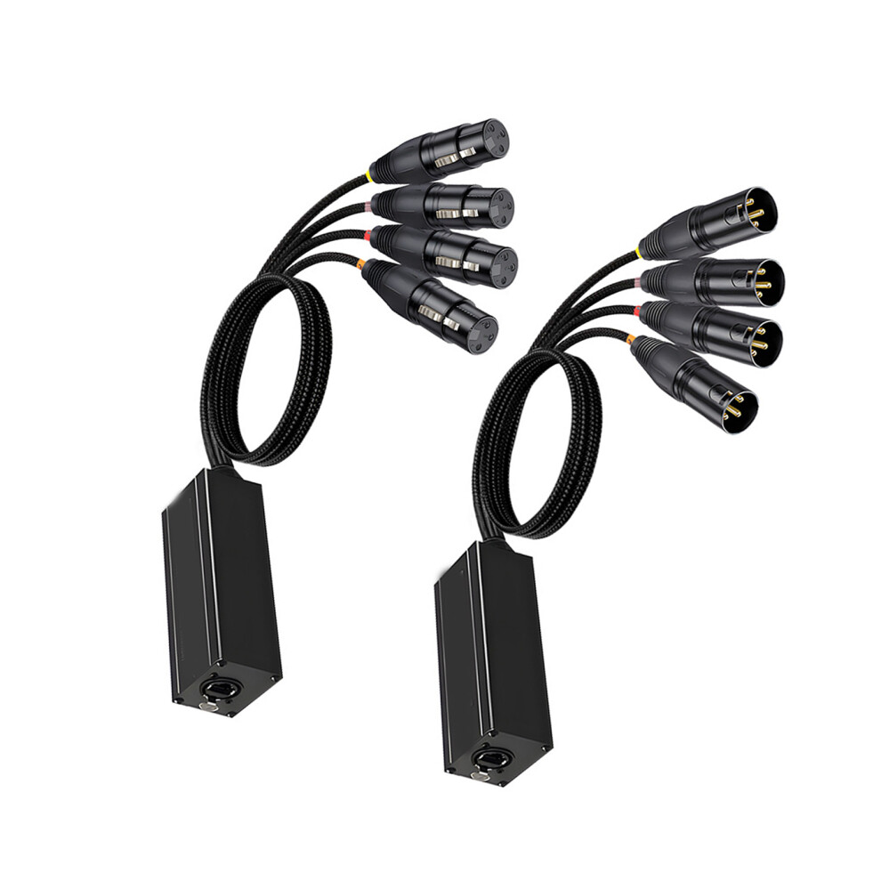 Reliable 4 Input Xlr Over Ethernet Adapter For Microphone 7627001509061