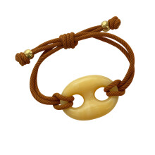 Bracelet en résine avec nez de cochon, Adorable, Style-Jaune