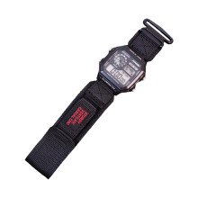 Waschbares Nylon-Ersatzarmband, verstellbar, Unisex,-Schwarz