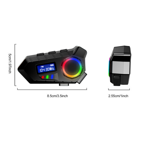 BT5.4 Helm-Headset 500mAh 40mm farbige Lichter 1