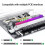 Carte de conversion PCIE vers M.2, Installation facile,-PCIEX1 7