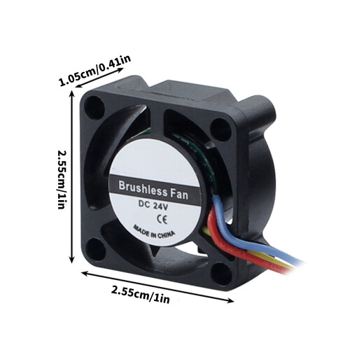 Double ventilateur à roulement à billes 24V 2510, pour 2