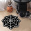 Halloween-Spinnennetz-Teppich, Plüsch-Gothic-Dekor 1
