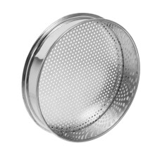 Tamis Ă terre en acier inoxydable, maille de 3 mm, 20,5 cm