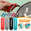 Silicone Pot Handle Covers Anti-Scalding Non-Slip Blue 2 pcs 2