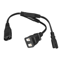 IEC320 C8-Stecker auf C7-Buchse, 2-polige Steckdose,