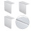4Pcs Truck Sticker Mounting Brackets Rustproof Metal Permit 5