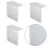 4Pcs Truck Sticker Mounting Brackets Rustproof Metal Permit 6