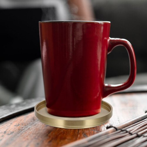 Brass Coaster Set – 1pc Golden Heat-Resistant Table Mat 2