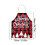 Christmas Kitchen Apron with Socks Red Black Buffalo Plaid 2