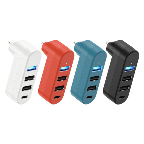 Flexibler Winkel-USB-Typ-C-Konverter-Adapter, perfekt-Schwarz 1