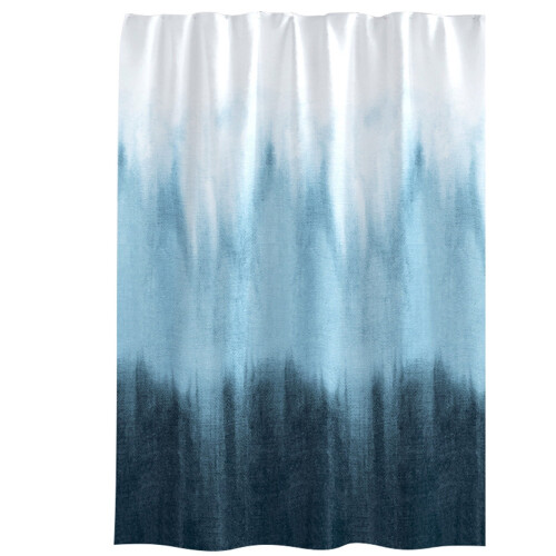 AURIGATE Ombre Polyester Shower Curtain Waterproof Textured 1